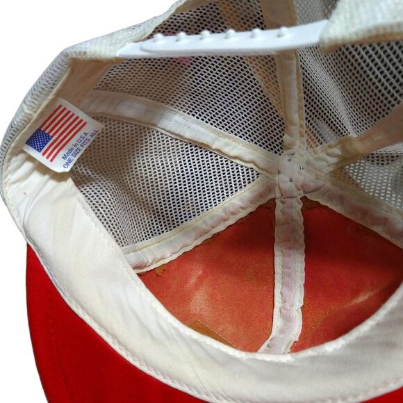 70's Vintage Budweiser Mesh Trucker Hat Snapback Made in USA - Picture 4 of 6